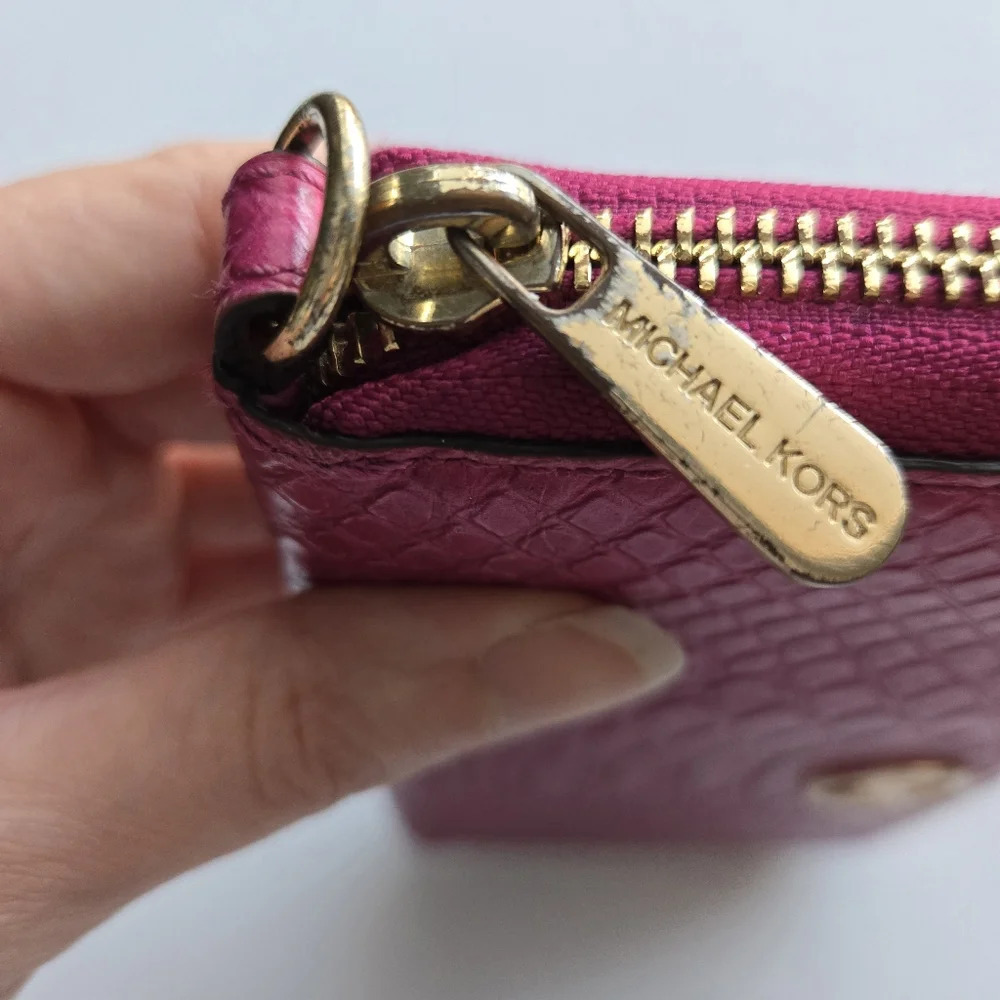 Michael Kors Fuchsia Pink Python Snakeskin Emboss… - image 5